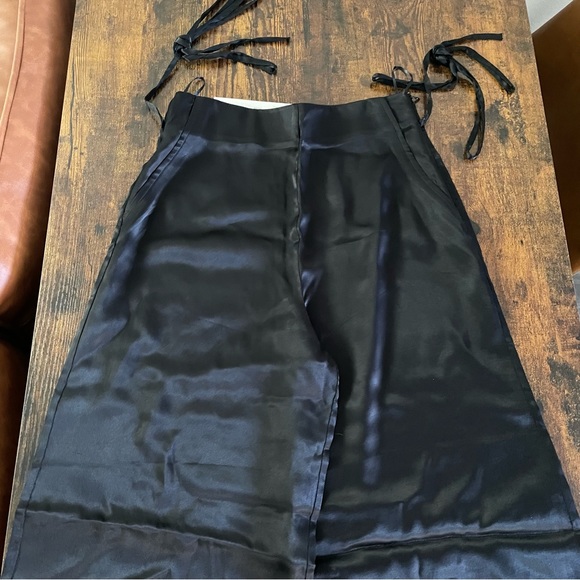 Sold🙂Zara NWT Full Length Satin Effect Pants - Picture 7 of 12